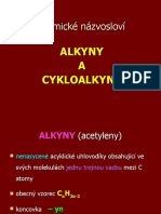 Nazvoslovi - ALKYNY A CYKLOALKYNY