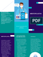 Azul Índigo Verde Moderno Médico Tríptico Folleto