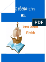 Lab6 - Teste - Gramática - 3.º Período - Livro Aberto