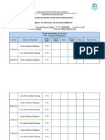 Lista de Asistencia