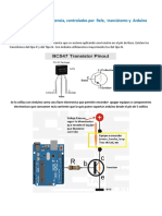 Control de Potencia Con Rele Transistores y Arduino