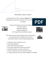 What Makes A House A Home Project