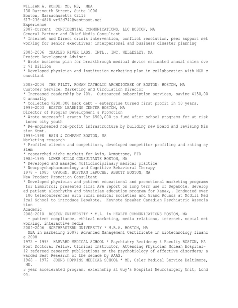 VP Strategy or Medical Director or VP Professional Relations or