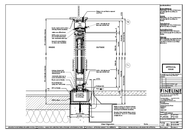 Pivot Door New Base Detail | PDF | Design | Civil Engineering