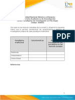 Matriz de Ideas - Paradigmas Tradicionales