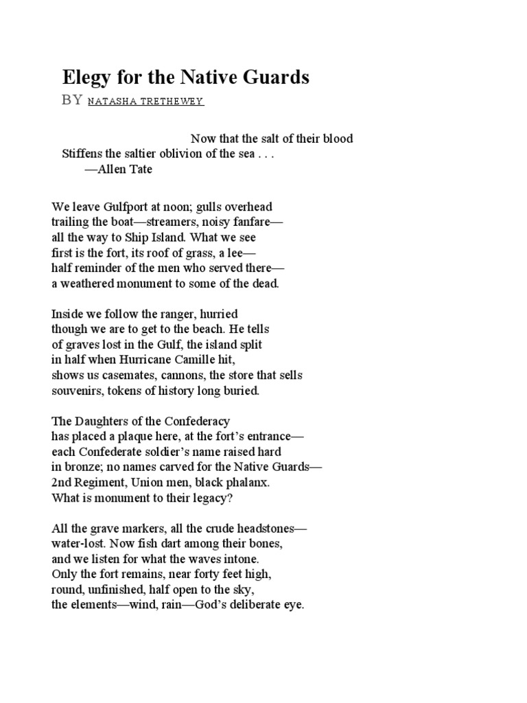 Elegy For The Native Guards | PDF