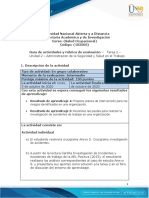 Guía de Actividades y Rubrica de Evaluación - Unidad 2 - Tarea 2 - Administración de La Seguridad y Salud en El Trabajo