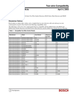 Technical Service Note April 4, 2003: Two-Wire Compatibility