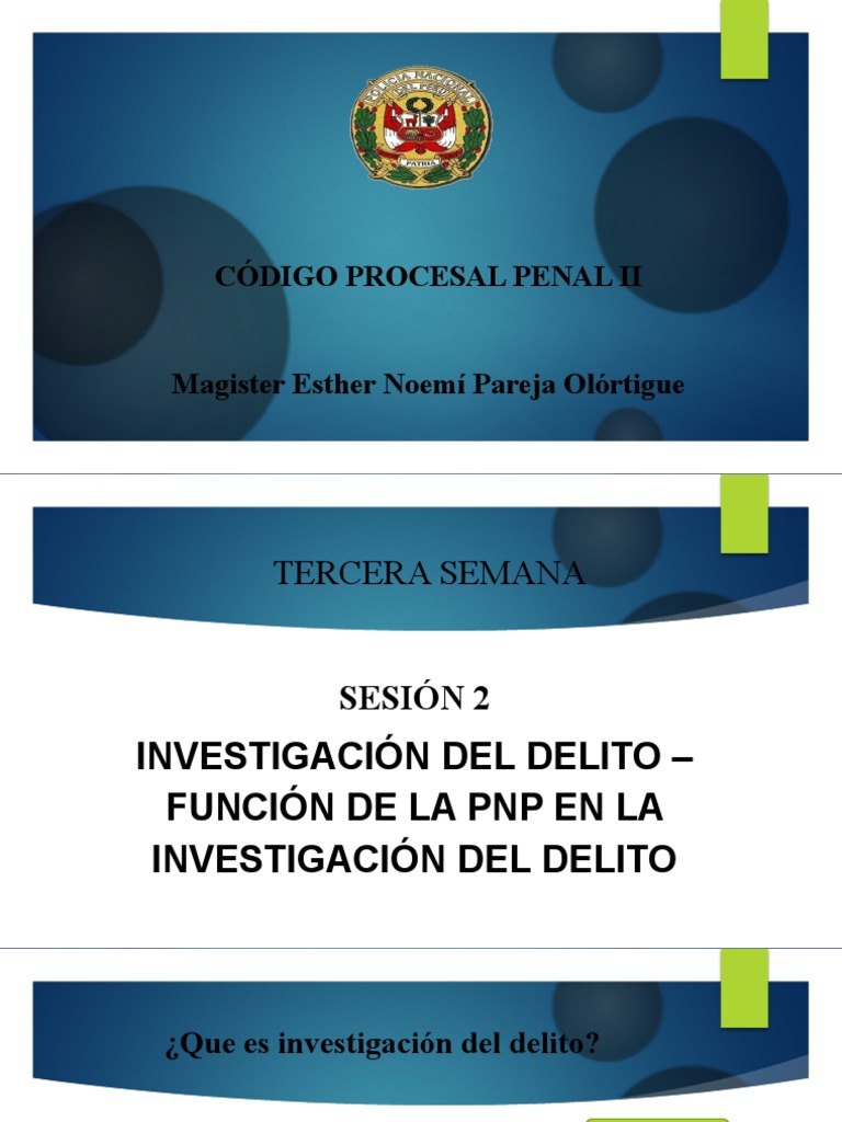 Función de la PNP en la Investigación Penal | PDF | Policía | Fiscal