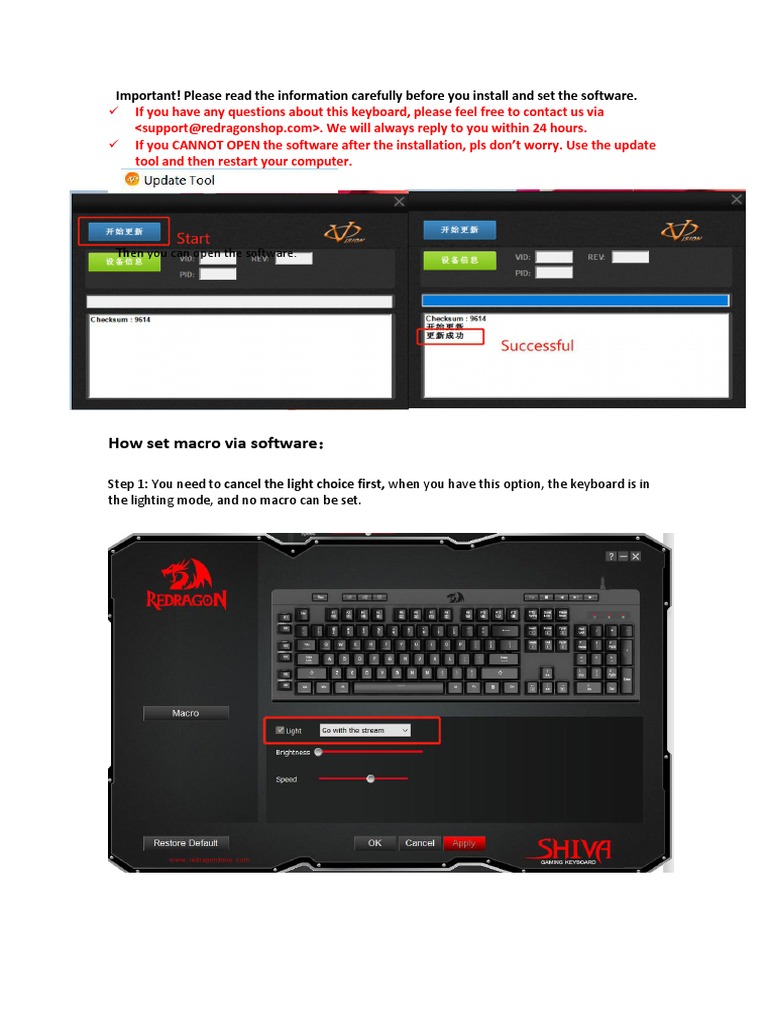 Read Before Software Installation | PDF