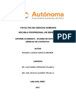 Modelo Informe Examen de Suficiencia