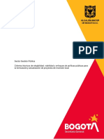 Criterios Tecnicos de Elegibilidad Viabilidad y Enfoques de Politicas Publicas para La Formulacion y Actualizacion de Proyectos de Inversion Local