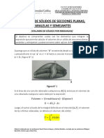 20 CÃ¡lculo II - Volumen de SÃ Lidos de Secciones Planas, Paralelas y Semejantes - TeorÃ - A y PrÃ¡ctica - Semana 10