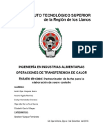 Cuarta Unidad Act. 2. Pasteurizador de Leche para La Elaboración de Suero Costeño