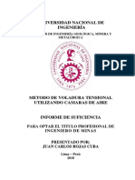 Facultad de Ingeniería Geológica, Minera y Metalúrgica para Optar El Titulo Profesional de Presentado Por