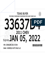 2011 CHEV: Texas Buyer
