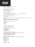 Arduino Code For CNC Machine