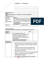 Hospitality-1 - Assignments - Written Mayur Gawali