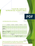 Guías Actuales Del Manejo de Nutrición Del Paciente Obeso