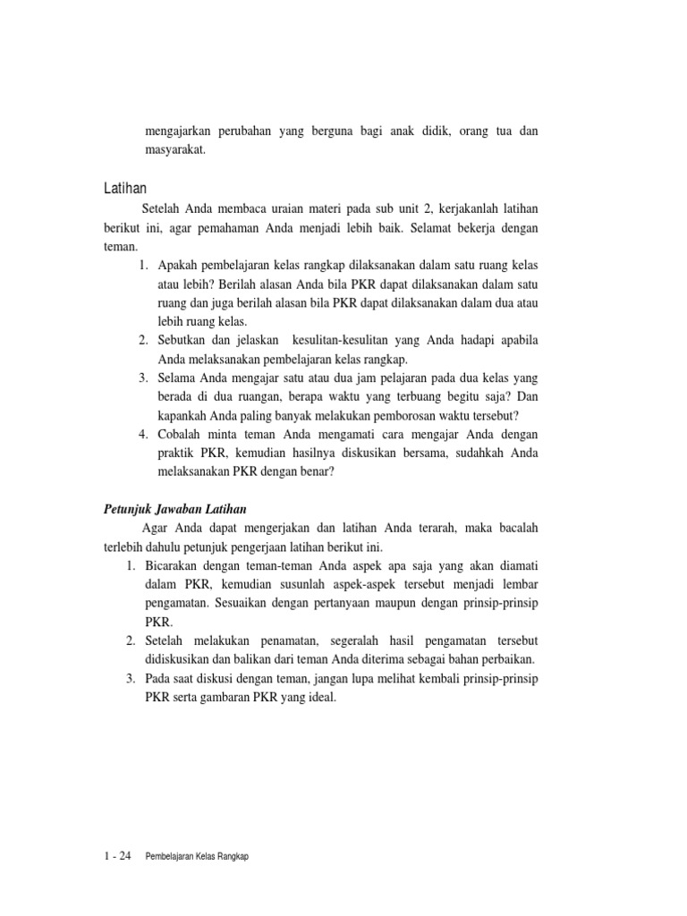 P. Kelas Rangkap 4 | PDF
