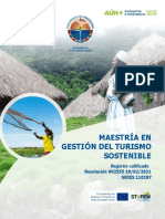 Maestría en Gestión del Turismo Sostenible UNIMAG