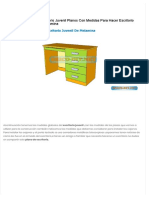 Como Hacer Un Escritorio Juvenil Planos Con Medidas para Hacer Escritorio de Madera MDF y Melamina