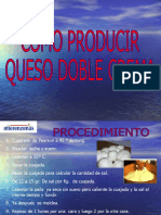 como producir queso doblecrema