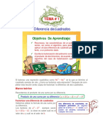 Tema #1 Repaso (Diferencia de Cuadrados Perfectos)