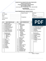 Formulir Pemeriksaan Laboratorium