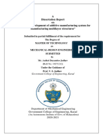 A Dissertation Report On "Design and Development of Additive Manufacturing System For Manufacturing Multilayer Structures"