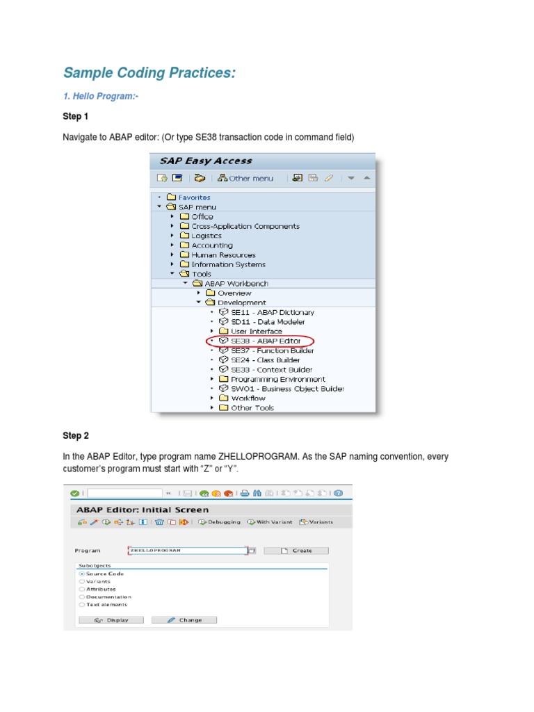 Sample Codes | PDF
