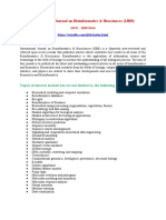 561675156 International Journal on Bioinformatics Biosciences IJBB