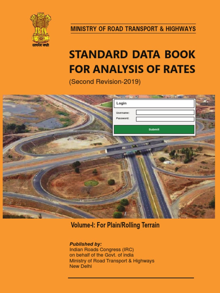 MORTH Standard Data Book 2019 | PDF
