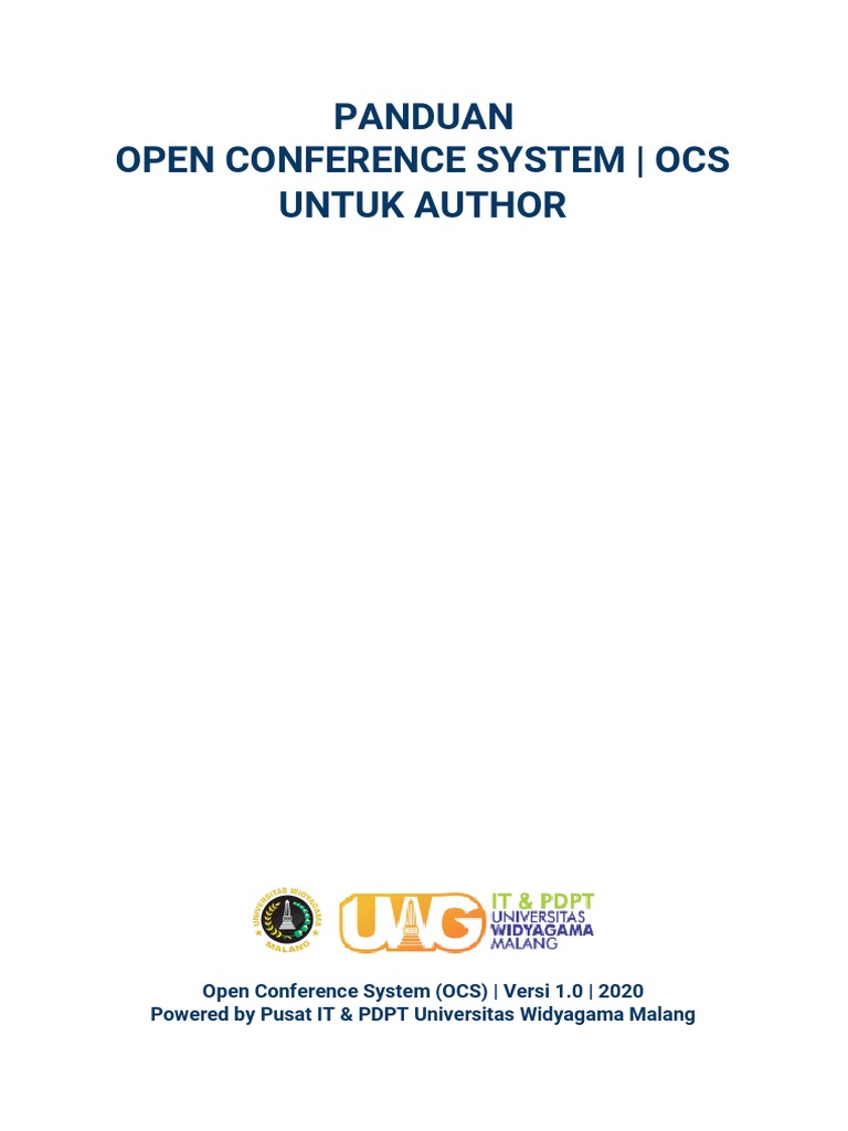 Panduan OCS Bagi Author v1.0 | PDF