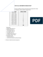 Contoh Soal Distribusi Frekuensi