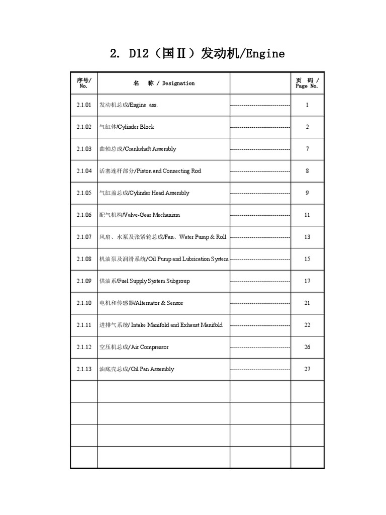Engine D12.42 Euro II | PDF