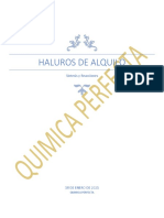 Haluros de Alquilo: Síntesis y Reacciones