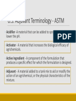 U.S. Adjuvant Terminology - ASTM