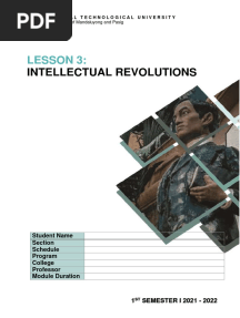 Intellectual Revolutions