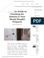Ultimate Guide To Checking Defects - House & Condo Inspection Checklist