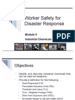 Worker Safety For Disaster Response: Industrial Chemicals and Toxicology