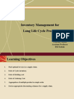 Inventory Management For Long Life Cycle Product: Peeyush Pandey Assistant Professor IIM Rohtak