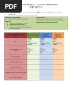 Pathfit 1: Fitness and Physical Activity Assessment