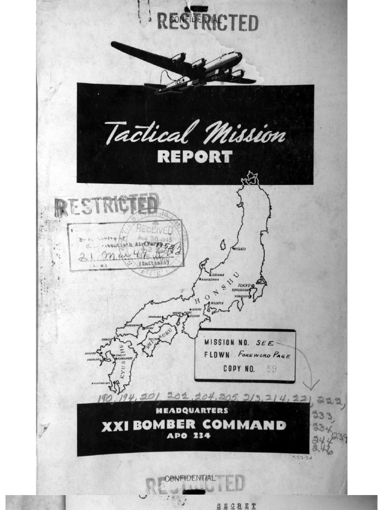 21st Bomber Command Tactical Mission Report 190etc, Final | PDF