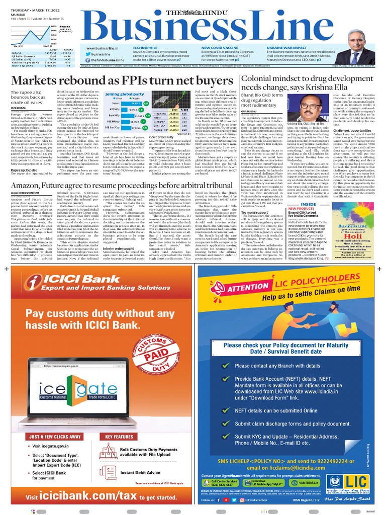 BL - Mumbai 17-03 | PDF | Futures Contract