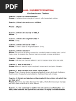 Viva Questions Titrations