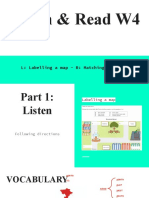 Listen & Read W4: L: Labelling A Map - R: Matching Headings