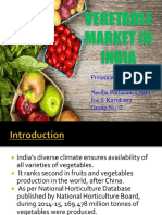 Vegetable Market in India