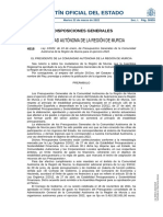 Ley 1/2022, de 24 de Enero, de Presupuestos Generales de La Comunidad Autónoma de La Región de Murcia para El Ejercicio 2022.