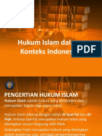 Hukum Islam Dalam Konteks Indonesia